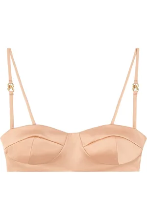 Palm Angels Logo-plaque balconette bra