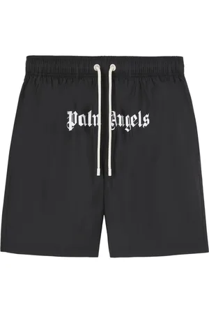 Palm Angels Logo-print swim shorts