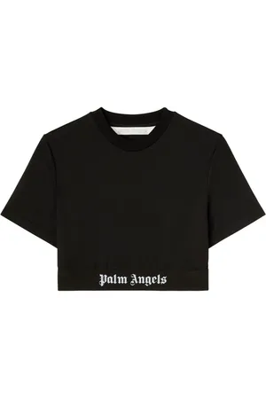 Palm Angels Logo-underband cropped T-shirt