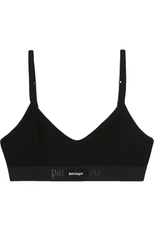 Palm Angels Logo-embroidered balconette bra