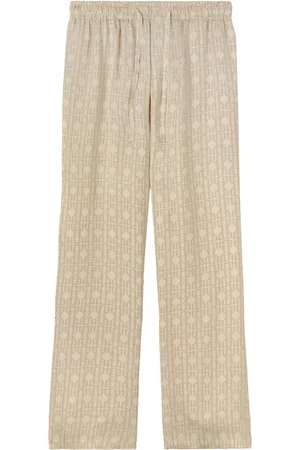 Palm Angels Monogram-jacquard wide-leg trousers
