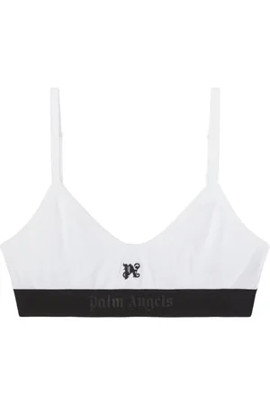 Palm Angels Monogram-jacquard balconette bra