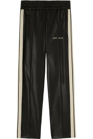 Palm Angels Logo-embroidered straight-leg track pants