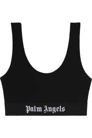 Palm Angels Logo-underband scoop-neck bra