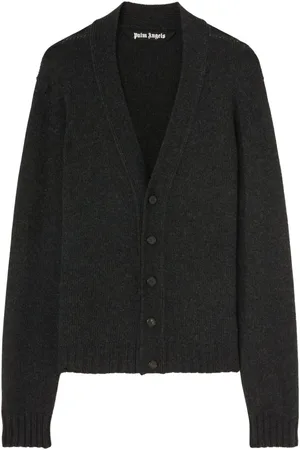 Palm Angels Logo-intarsia cardigan