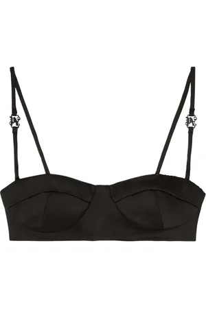 Palm Angels Monogram balconette-style bra