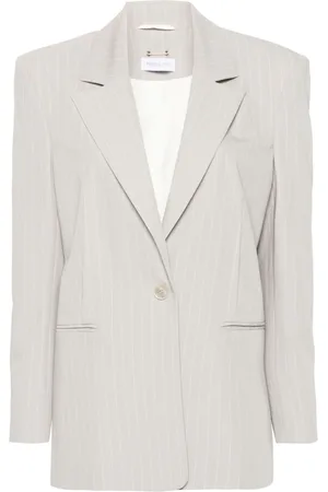 Patrizia Pepe Pinstripe single-breasted blazer