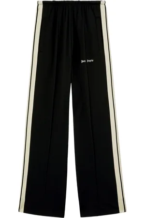 Palm Angels Logo-embroidered wide-leg track pants