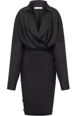 Serafini Long-sleeved wrap dress