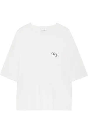 ANINE BING Louis logo-embroidered T-shirt