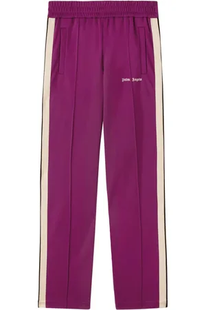 Palm Angels Logo-embroidered straight-leg track pants