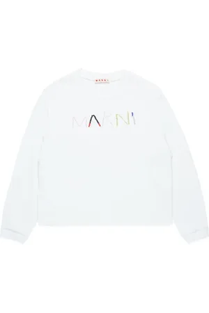 Marni Beaded-logo cotton sweatshirt