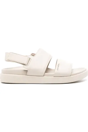 Calvin Klein Slingback logo-plaque sandals