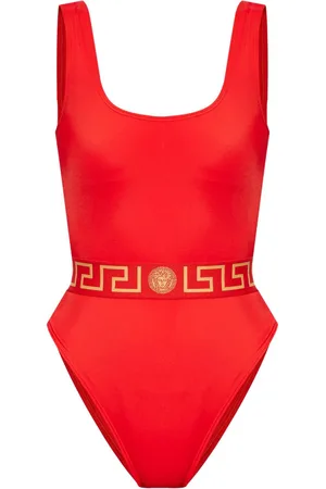 VERSACE Medusa scoop-neck swimsuit