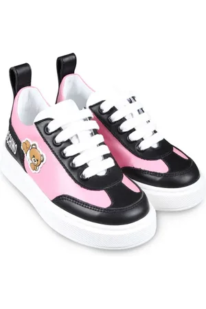 Moschino Logo-print leather sneakers