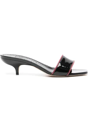 Manolo Blahnik Hemalmu 50mm leather mules
