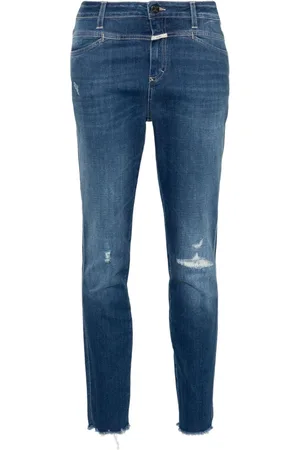 Closed High-rise cropped skinny jeans