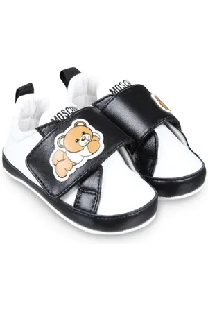 Moschino Teddy Bear-print leather sneakers
