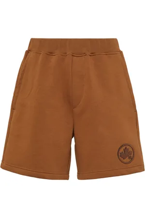 Dsquared2 Logo-appliqu?? cotton track shorts