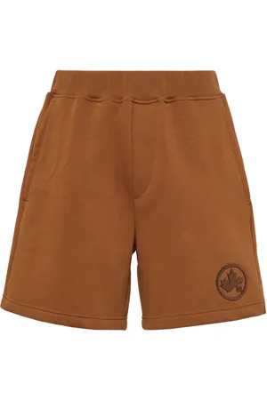 Dsquared2 Logo-appliqué cotton track shorts