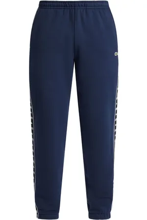 Lacoste Logo-tape cotton-blend track pants