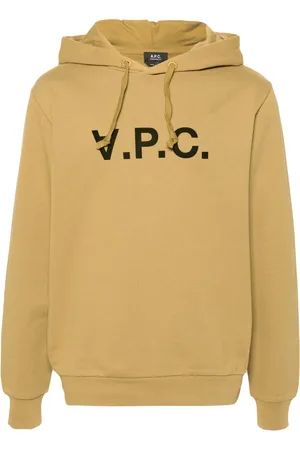 A.P.C. Logo-flocked cotton hoodie