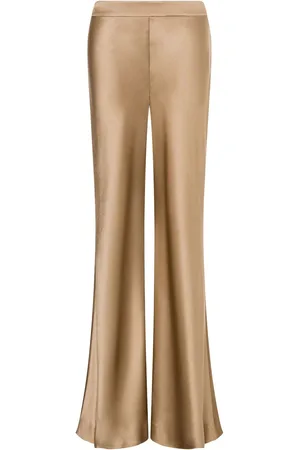 Alberta Ferretti Flared satin trousers