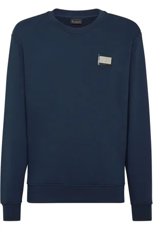 BILLIONAIRE Logo-plaque cotton sweatshirt