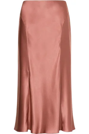 Alberta Ferretti Satin midi skirt