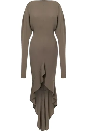 Serafini Draped asymmetric dress