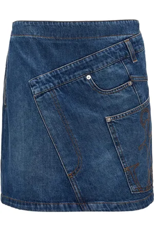 J.W.Anderson Twisted denim mini skirt