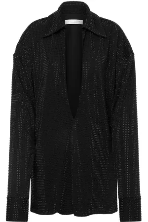 Serafini Rhinestoned V-neck blouse