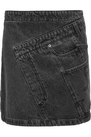 J.W.Anderson Twisted denim mini skirt