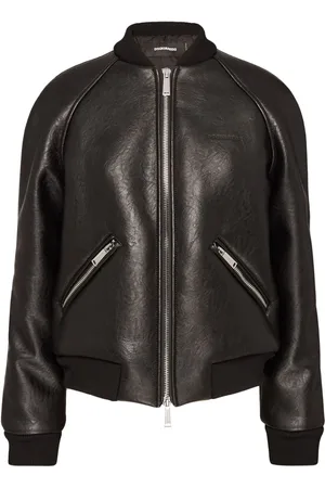 Dsquared2 Zip-up leather bomber jacket