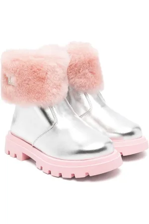 MONNALISA Laminated-leather ankle boots