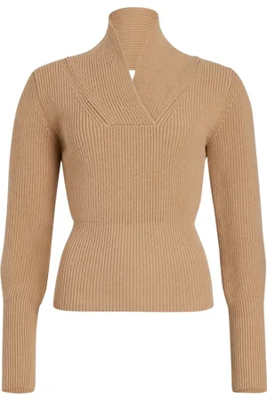 Patou Wrap-collar jumper