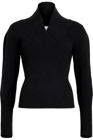 Patou Wrap-collar jumper