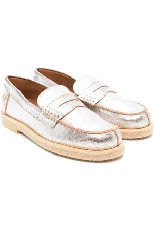 PèPè François metallic penny loafers