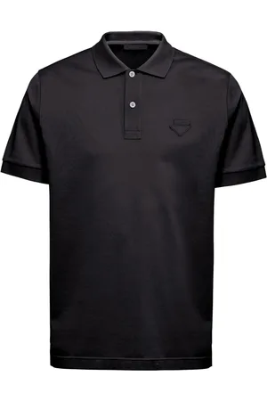 Prada Piqué short-sleeve polo shirt
