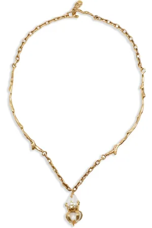 Marni Encased-pearl branch-motif necklace