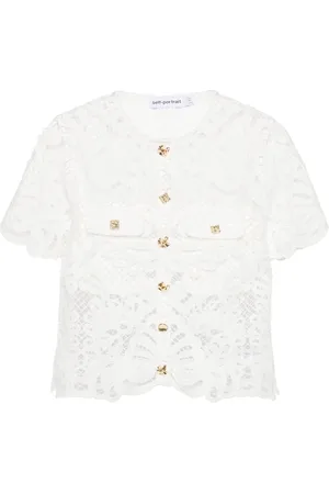 Self-Portrait Guipure-lace shirt