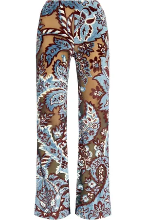 Etro Floral patterned trousers