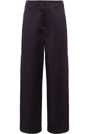 FORTE FORTE Straight-leg cotton-blend trousers