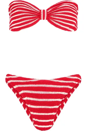 Hunza G Jean striped bikini