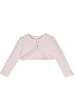 MONNALISA Cropped fine-knit cardigan