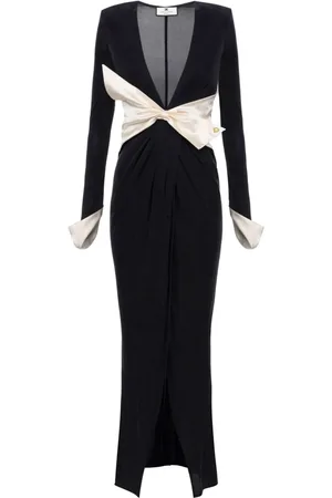 Elisabetta Franchi Oversized-bow gown