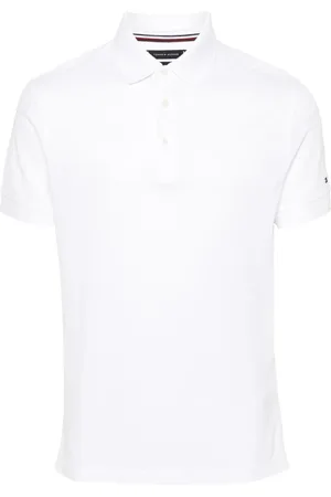 Tommy Hilfiger Logo-embroidered piqué polo shirt