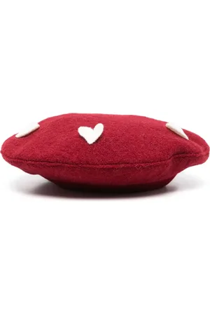 MONNALISA Heart-patch wool beret