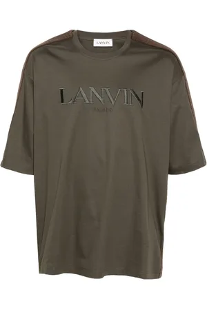 Lanvin Logo-embroidered cotton T-shirt