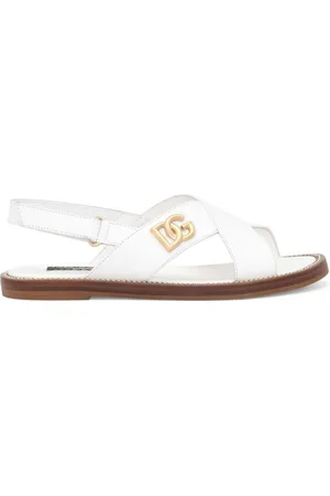 Dolce & Gabbana Logo-plaque leather sandals